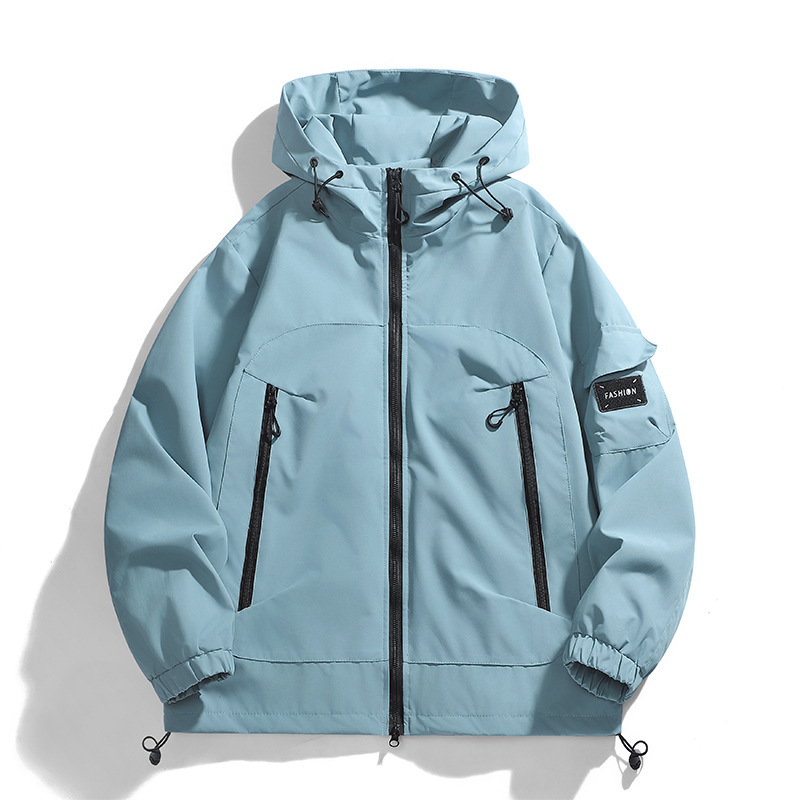Unisex Windproof Waterproof Hooded Outdoor Hiking Fishing Jacket — image 1
