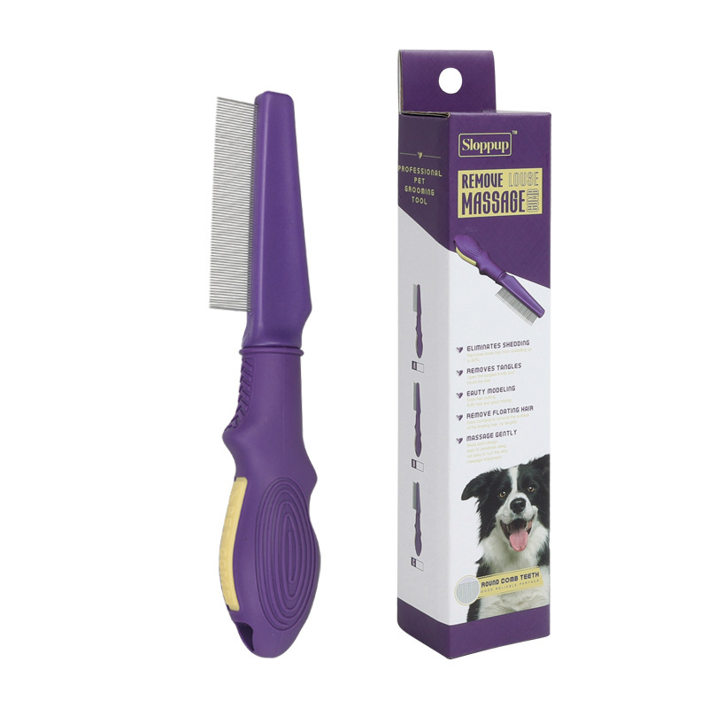 Pet Comb High and Low Needle Hair Removal Flea Comb Cat Dog Long and Short Needle Open Knot Beauty Comb — image 7