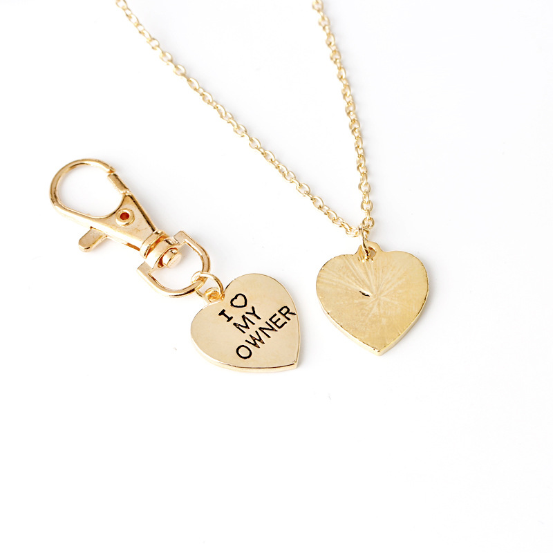 Love My OwnerI love My Dog Pet Dog Bone Necklace — image 3