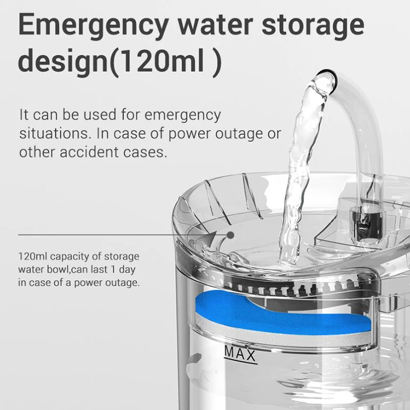 Dispensador de Agua Automático para Mascotas Circulación Inteligente Temperatura Constante Electrodoméstico Silencioso Accesorio de Suministros para Mascotas — imagen 5