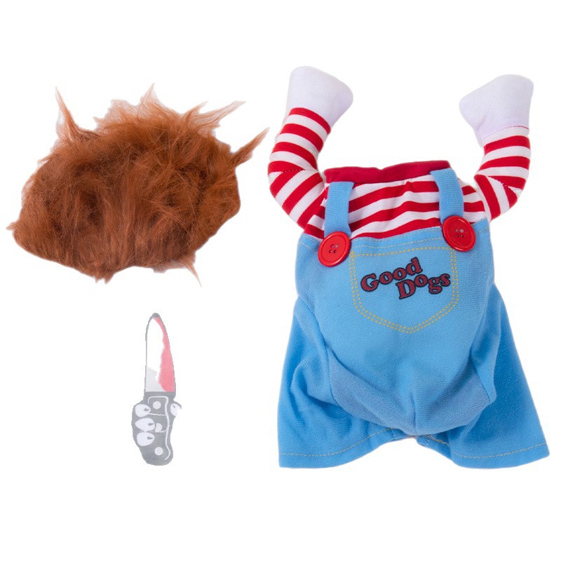Dog Clothes Knife Doll Transformation Costume Funny Pet Clothing Halloween Cat Pet Apparel — image 4