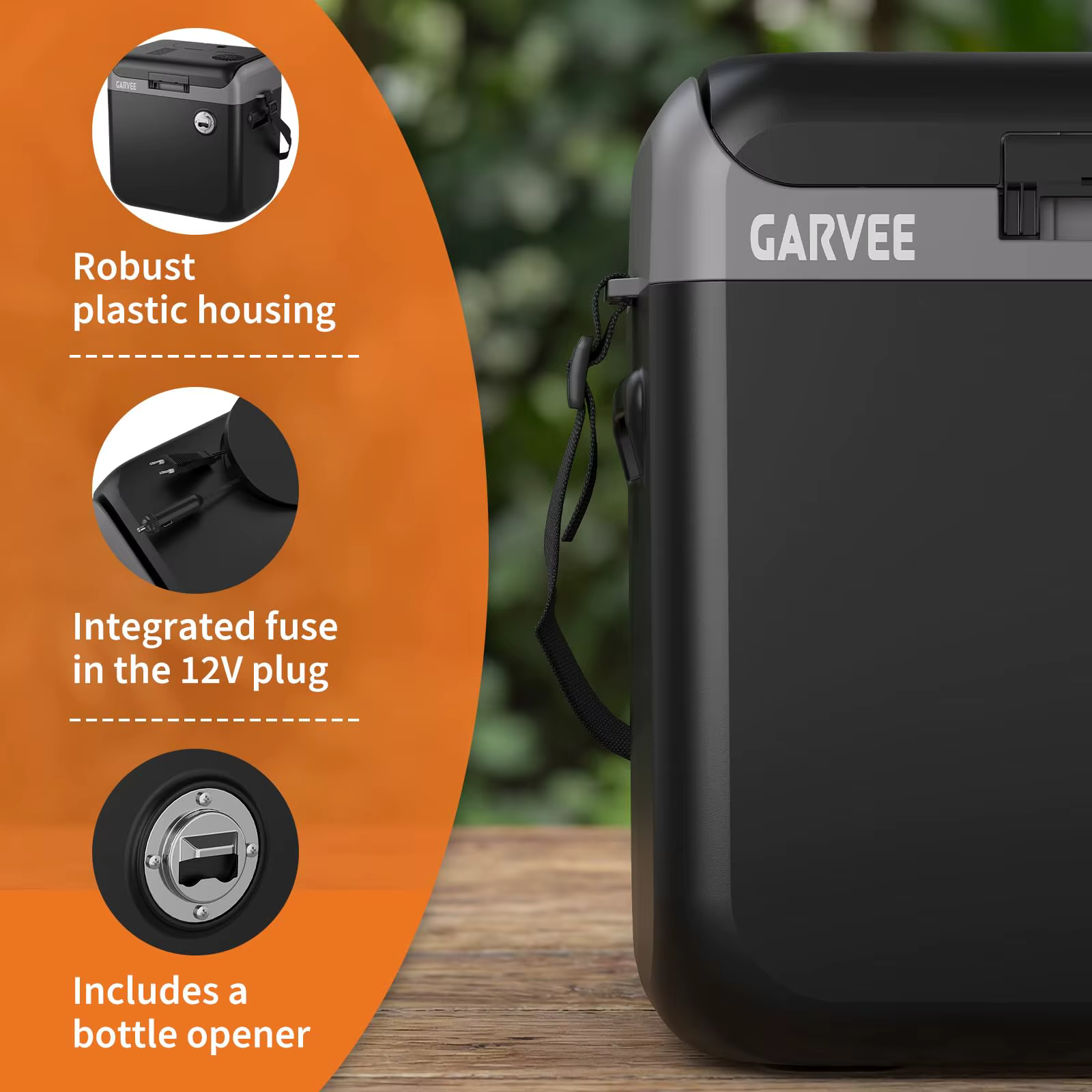 Electric Cooler And Warmer Portable Thermoelectric Fridge With 110V AC 12V Car Plug For Car Truck Camping Travel — image 4