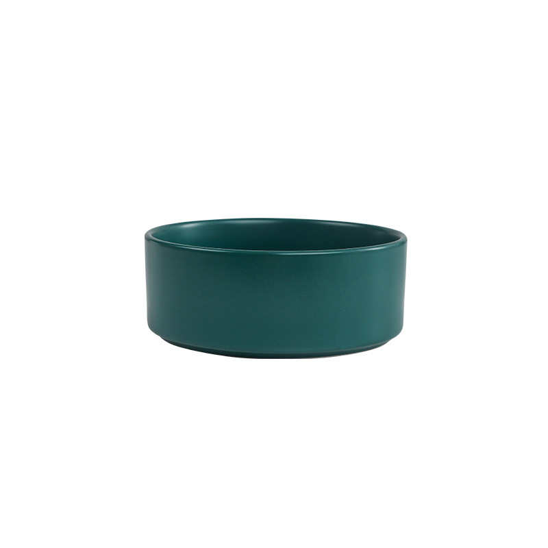 Platos para Mascotas - Estantería de Madera Plato de Ensalada Plato de Fideos Almacenamiento de Llaves Plato de Cerámica para Perros Comida doble — imagen 14