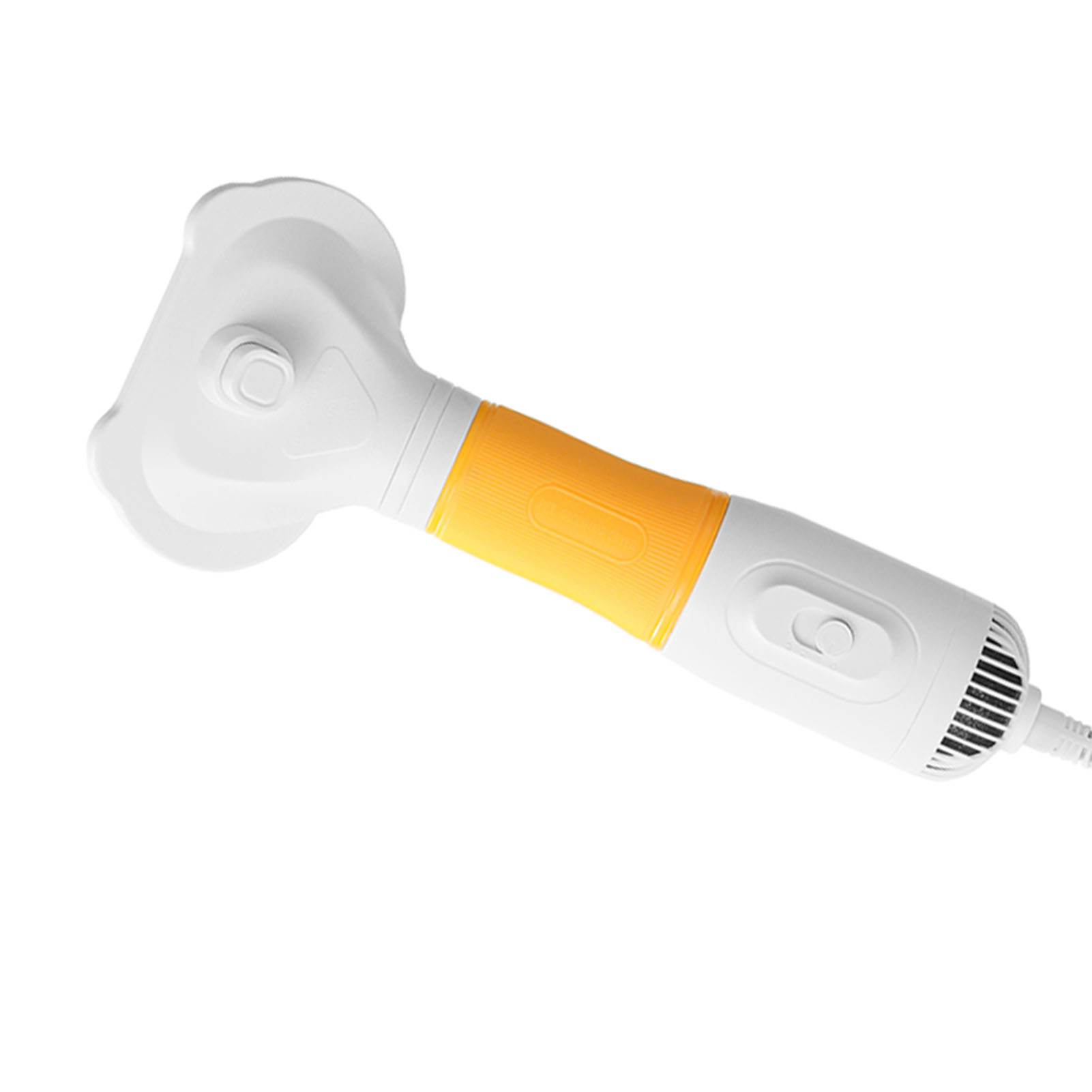Secador de Pelos de Mascotas con Cepillo Liso Bajo Ruido 600W 3 Temperaturas Ajustables 3 en 1 para Perros y Gatos Amarillo — imagen 1