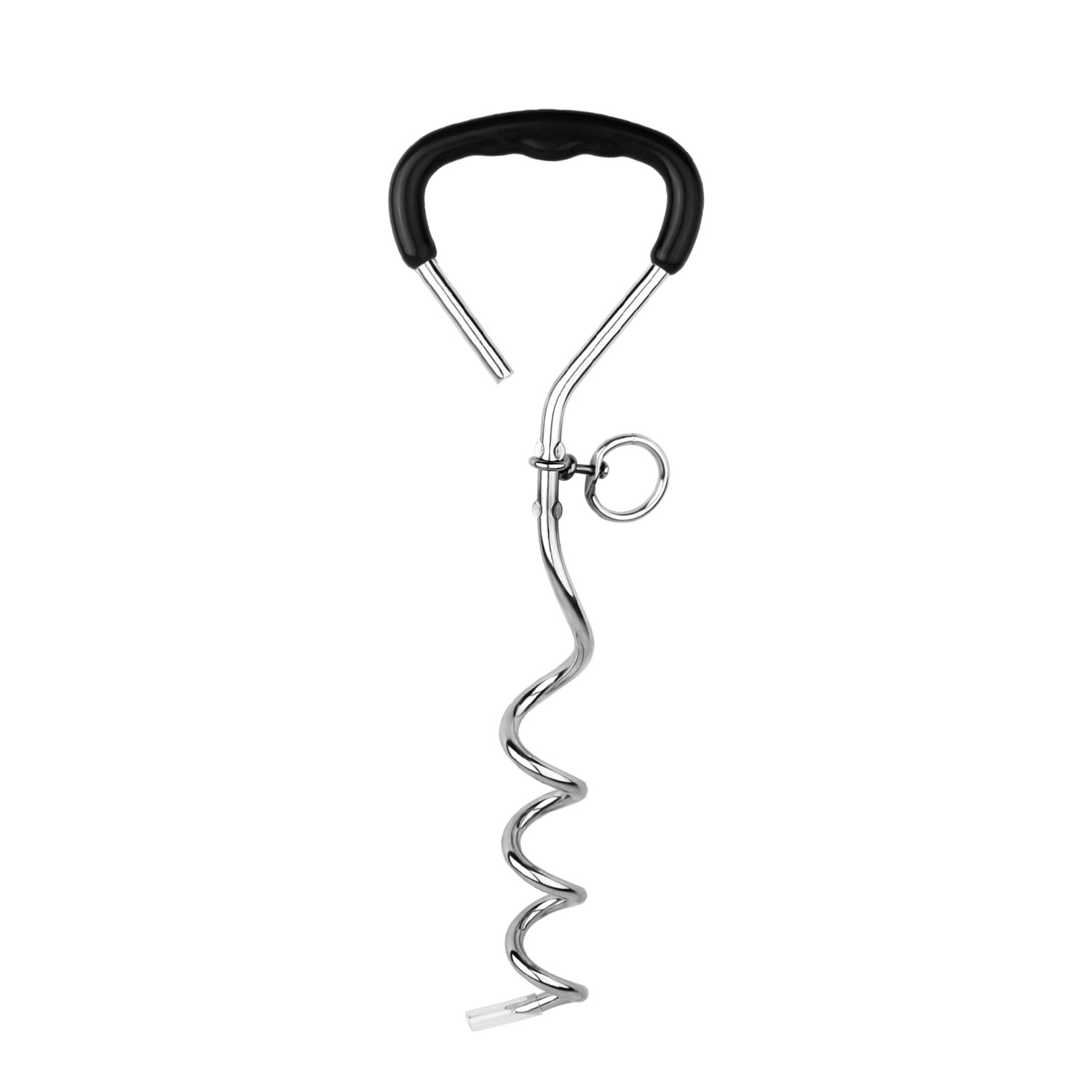 Outdoor Pet Supplies Dog Stake Chrome Plated Spiral Ground Anchor Dog Tether Stock — image 9