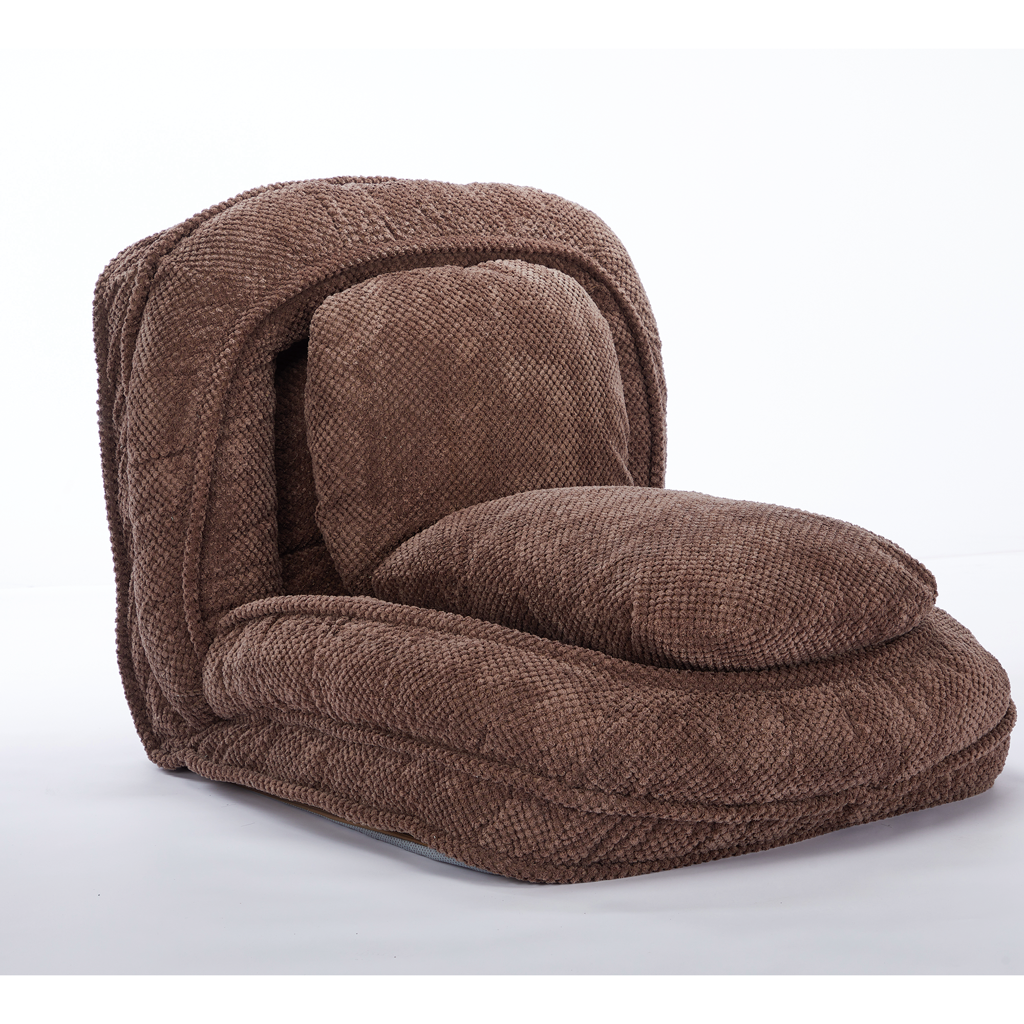 Silla de Pelo para Perros, Sofá Relajante con 5 Posiciones Ajustables, sentarse, dormir, plegable, ideal para sala de estar, dormitorio, diseño ahorrador de espacio, marrón — imagen 6