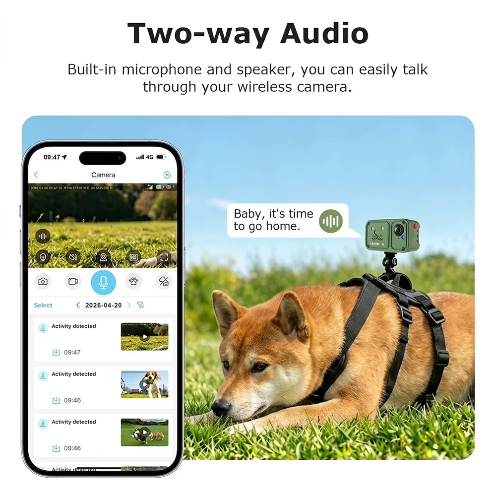 UBOX PRO New 4MP Outdoor Pet POV Camera Pet Camera with Wearable Back Frame Mini Pet View Recorder GPS/LBS/Image/Sound Tracking — image 5
