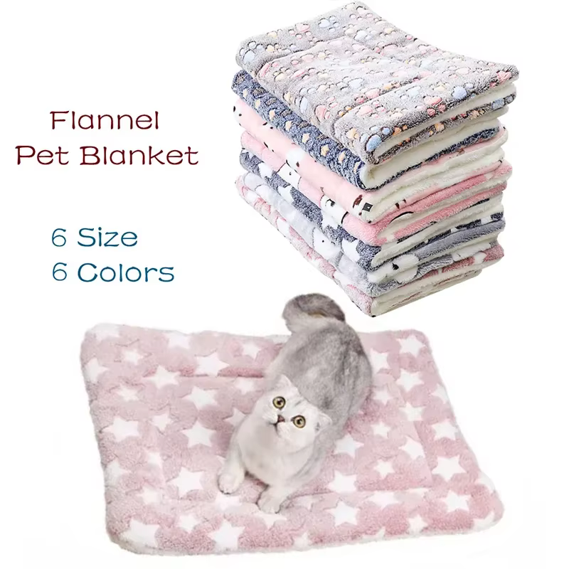 Flannel Pet Mat Dog Bed Cat Bed Thicken Sleeping Mat Dog Blanket Mat For Puppy Kitten Pet Dog Bed for Small Large Dogs Pet Rug — image 1