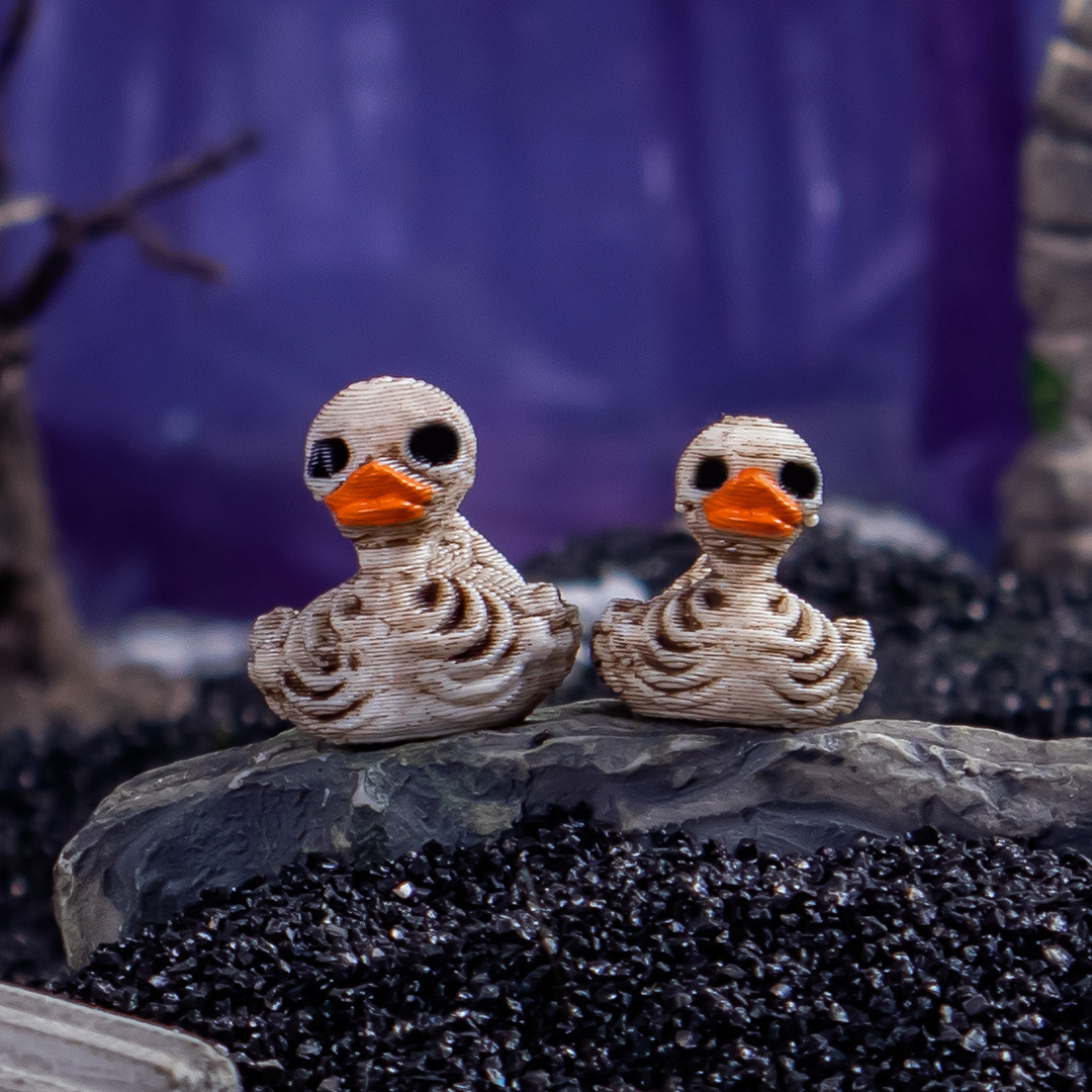10pcs Halloween Hell Skeleton Duck Ornament DIY Jewelry Accessories Resin Craft Car Decorative Figurine — image 4