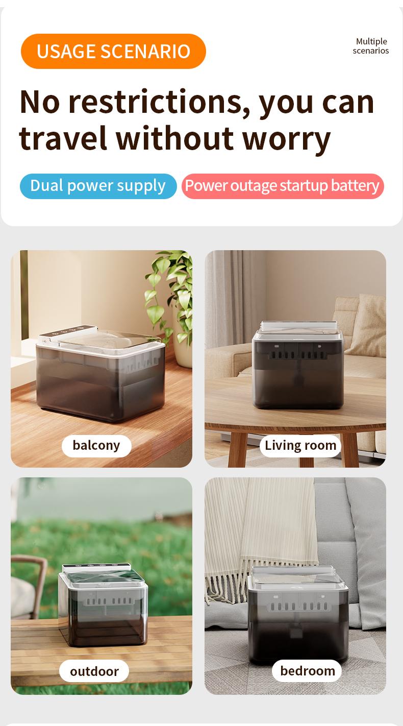 Wireless Charging Battery Driven 304 Stainless Steel Cat Automatic Induction Pet Water Fountain — image 9
