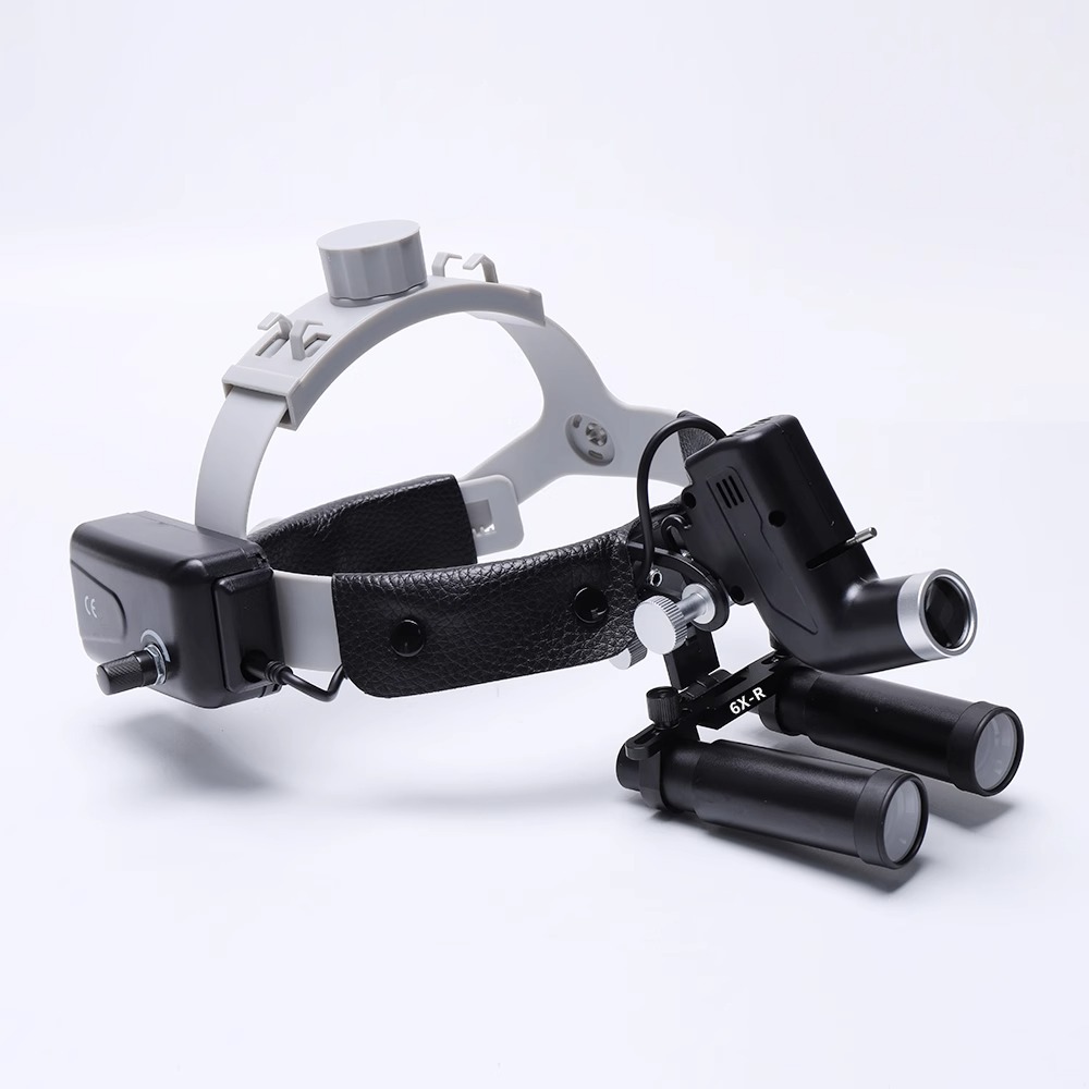 Dental Binocular Magnifier Loupe with LED Light Headband for Oral, ENT and Plastic Surgery — image 4