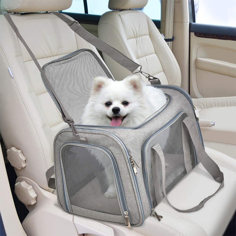 Mochila Portátil para Gatos Ligera Fácil de Transportar Bolsa de Viaje para Mascotas Transpirable Mochila para Gatos Plegable — imagen 2