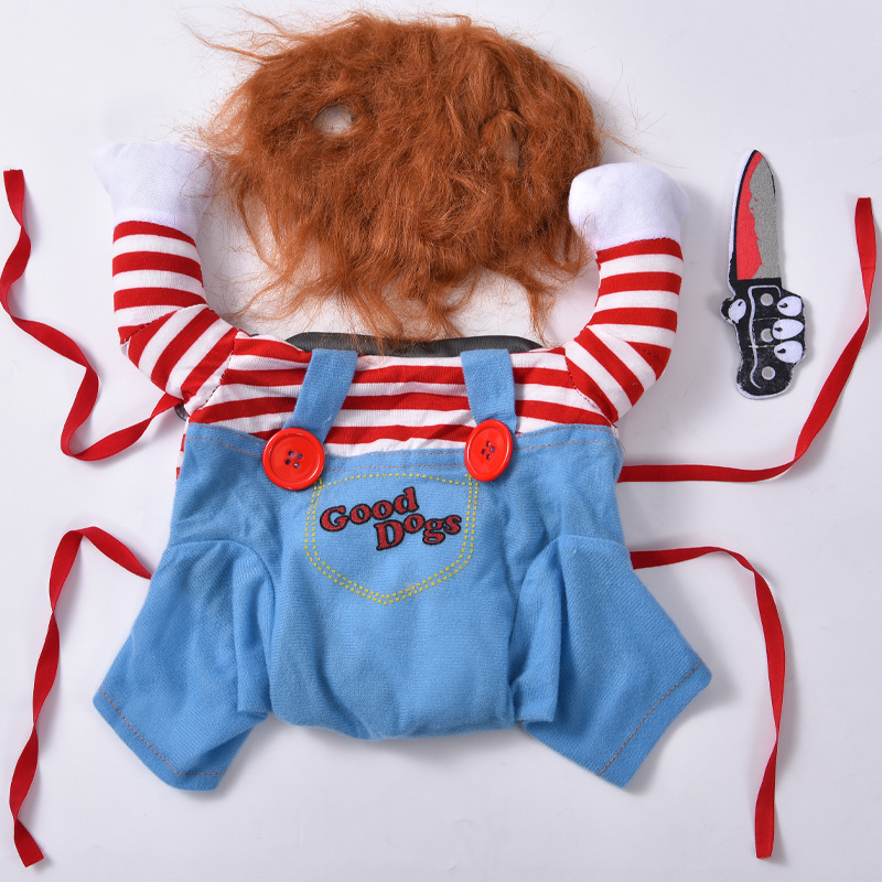 Dog Clothes Knife Doll Transformation Costume Funny Pet Clothing Halloween Cat Pet Apparel — image 1