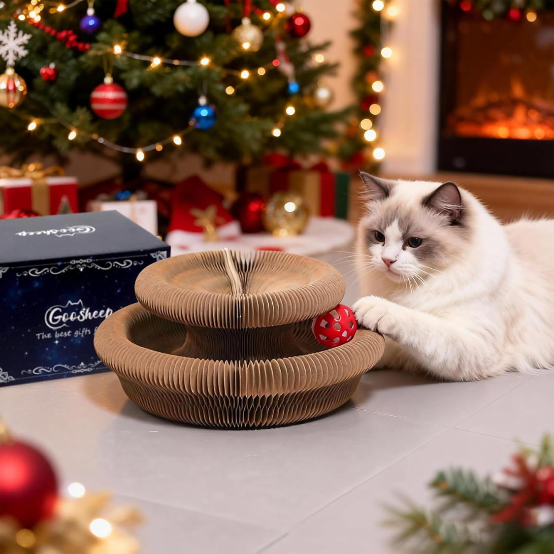 Kitty Kurlz Cat Scratcher Toy Interactive For Indoor Cats — image 4