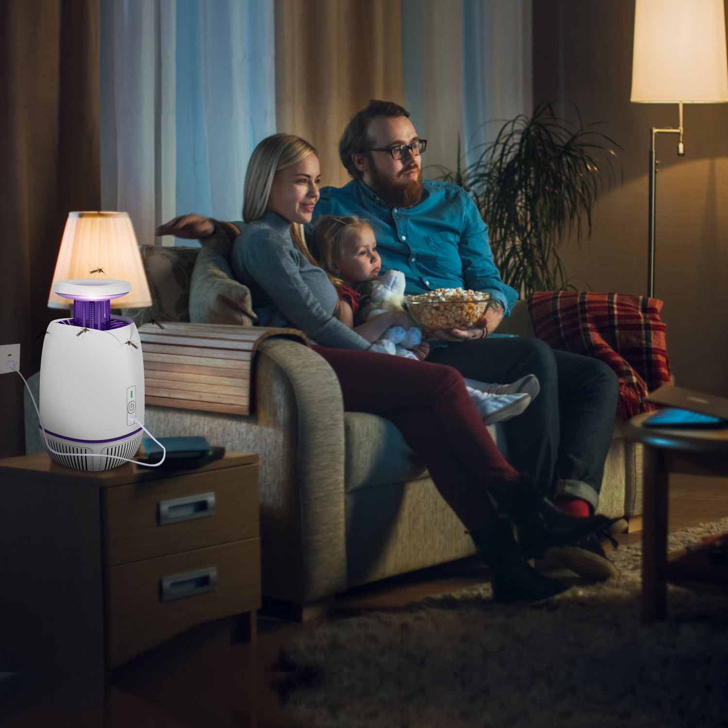 Plug-in Mosquito Zapper For Summer Max 1076Sq.Feet Range Electric Fly Zapper With 3 Modes Mosquito Killer Lamp For Indoor Outdoor — image 10