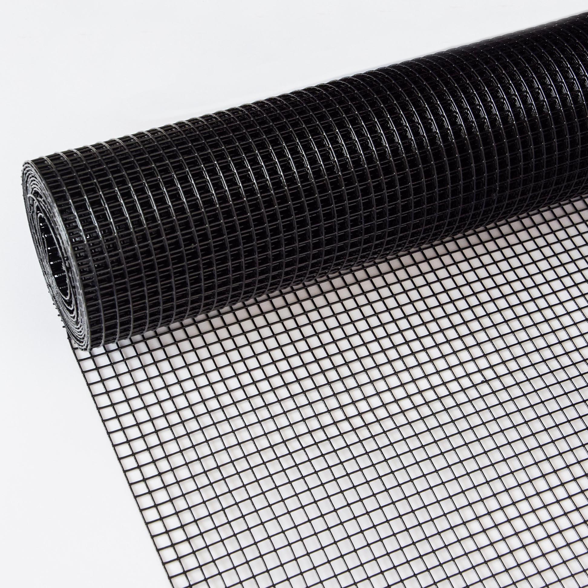24 Inch 100 Ft Black Vinyl Coated Hardware Cloth, 21 Gauge 0.25 Inch Black PVC Hardware Cloth, Black Welded Wire Fence Supports Poultry Netting Cage Home Improvement And Chicken Coop — imagen 4