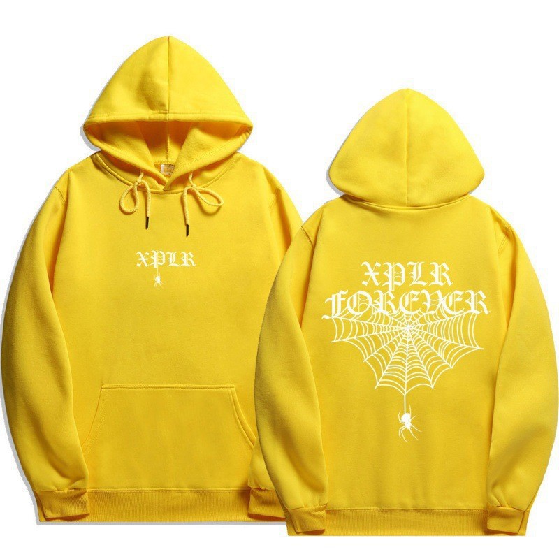 Sam and Colby XPLR Unisex Hoodie Sweatshirt with Spider Web Print — image 3