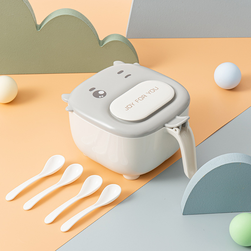 New Cartoon Four-In-One Seasoning Box Large-Capacity Kitchen Compartment Seasoning Box Chicken Salt Seasoning Set Box — image 6