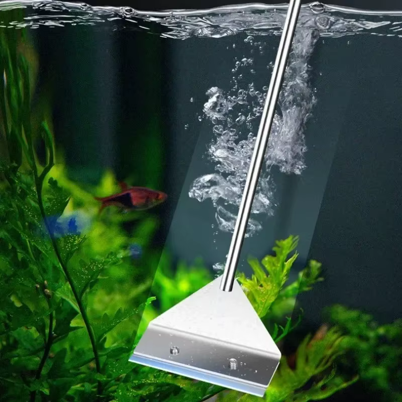 Herramientas de limpieza para acuario, removedor de algas plano de doble uso, raspador de algas para vidrio, herramientas de limpieza doméstica, accesorios para acuario — imagen 1