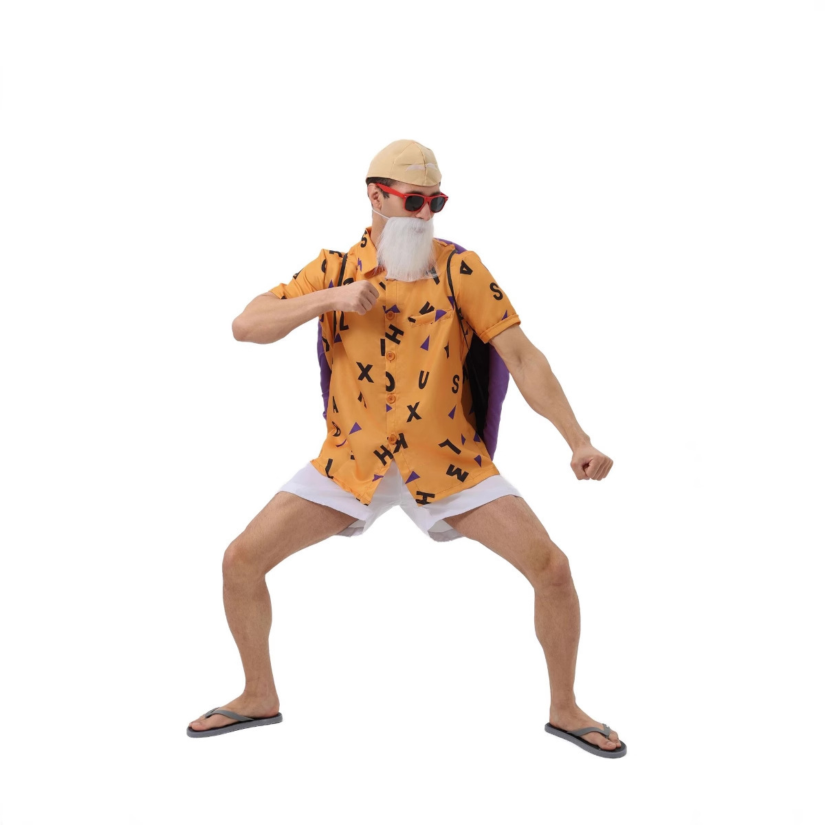 Halloween Dragon Ball Men's Turtle Hermit Cosplay Costume Male Character Turtle Man Outfit — image 5