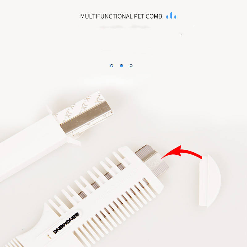 Pet Comb Beauty Tool Multi-Purpose Comb Knife Pet Floating Hair Shaving Blade Spare Straightening Convenient And Practical — image 6