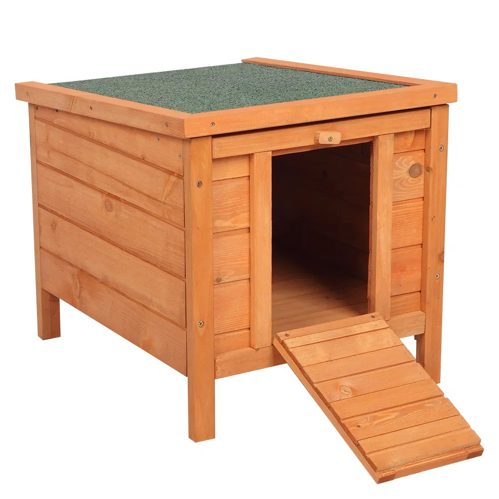 20-inch removable roof, waterproof, green asphalt roof, cedar wood, wooden chicken and rabbit cage — image 13
