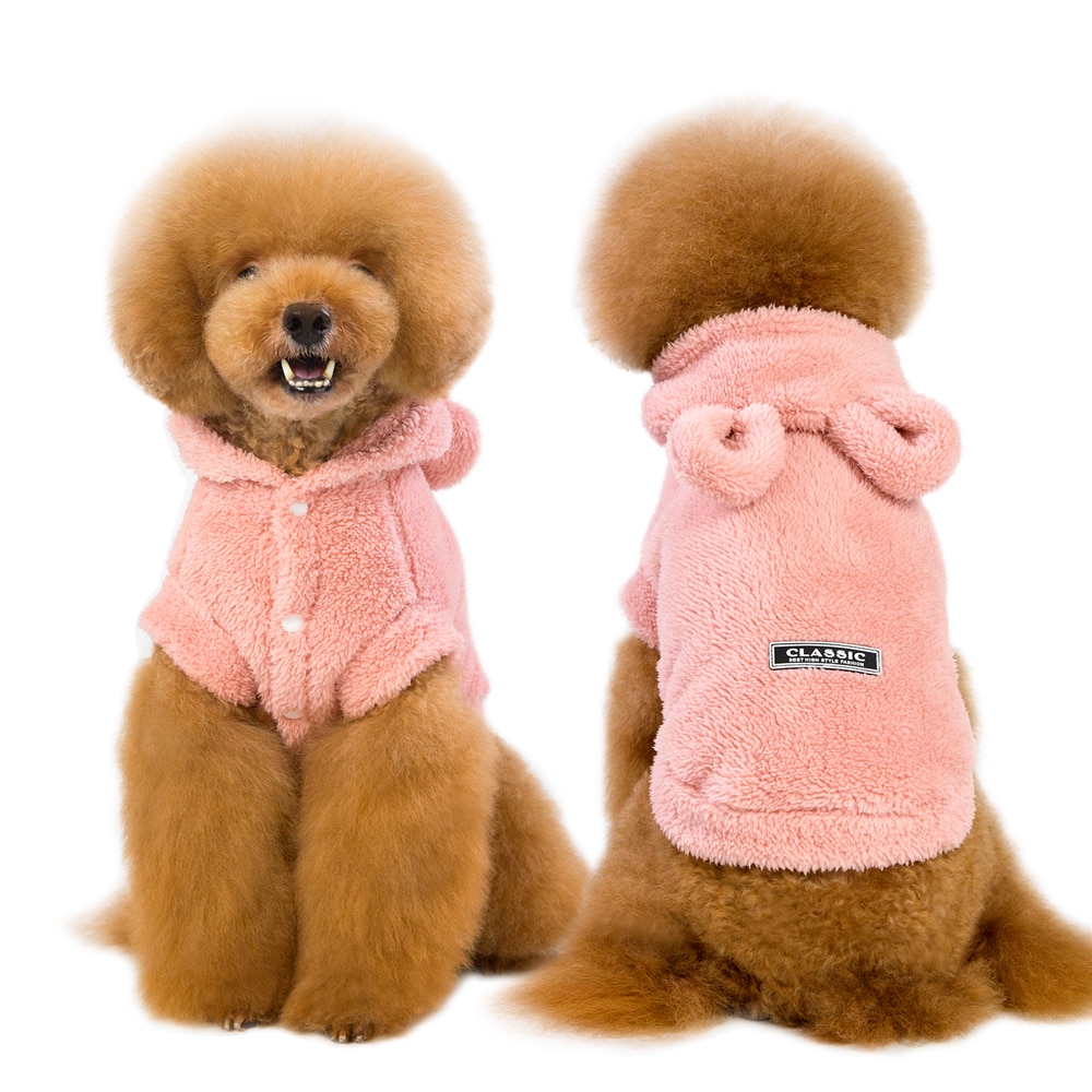 Warm Cat Clothes Winter Pet Puppy Kitten Coat Jacket For Small Medium Dogs Cats Chihuahua Yorkshire Clothing Costume Pink S-2XL — image 2