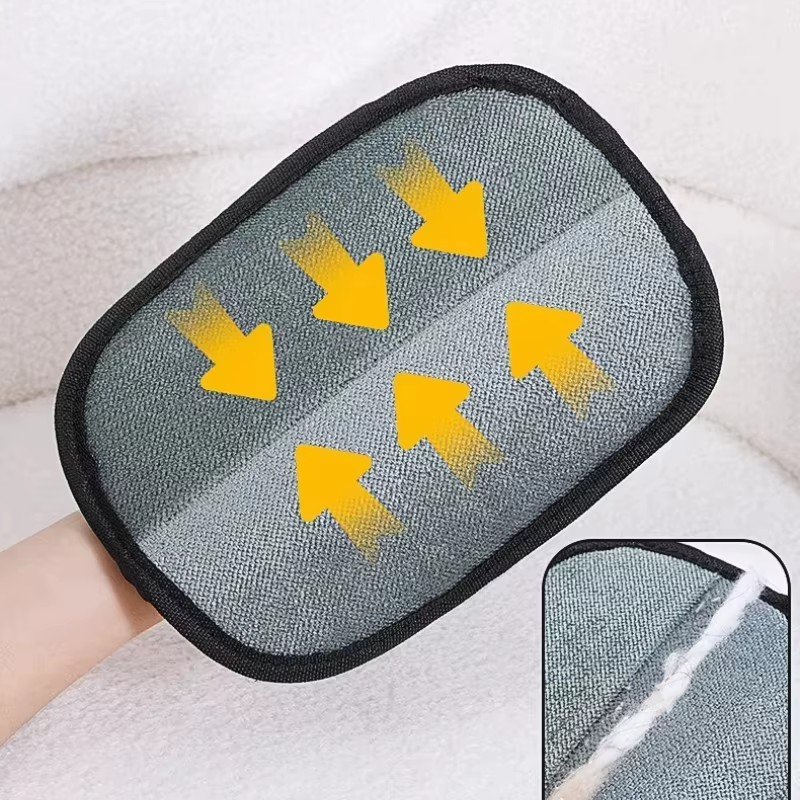 Pet Grooming Glove Pet Hair Remover Brush Efficient Dog Cat Hair Removal Glove Reusable Pet Hair Cleaner Pet Supplies — image 5