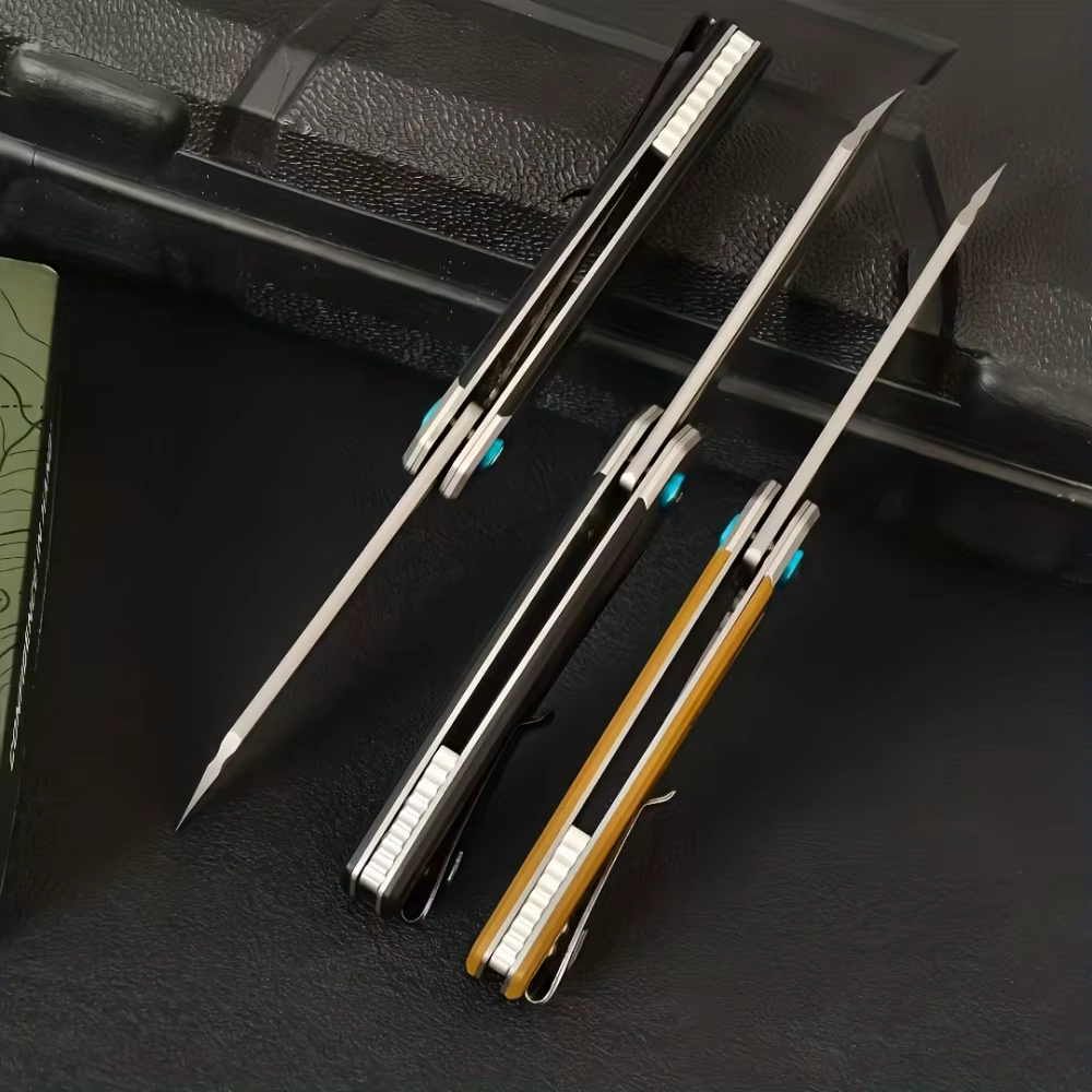7135 Durable Pocket Knife Outdoor Folding Knife 8Cr13MoV Blade 420 Steel Frame+G10 Handle Multi Fishing Tool Camping Knives — image 5