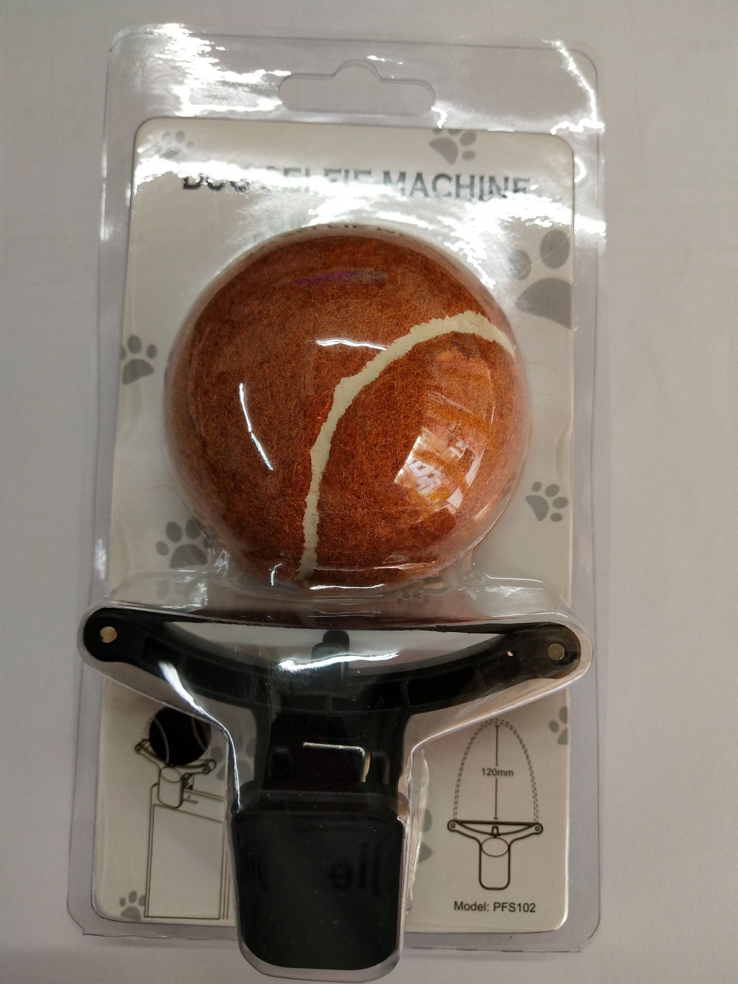 Pet photo props toy pet photo selfie artifact funny dog camera phone clip tennis selfie clip — image 3