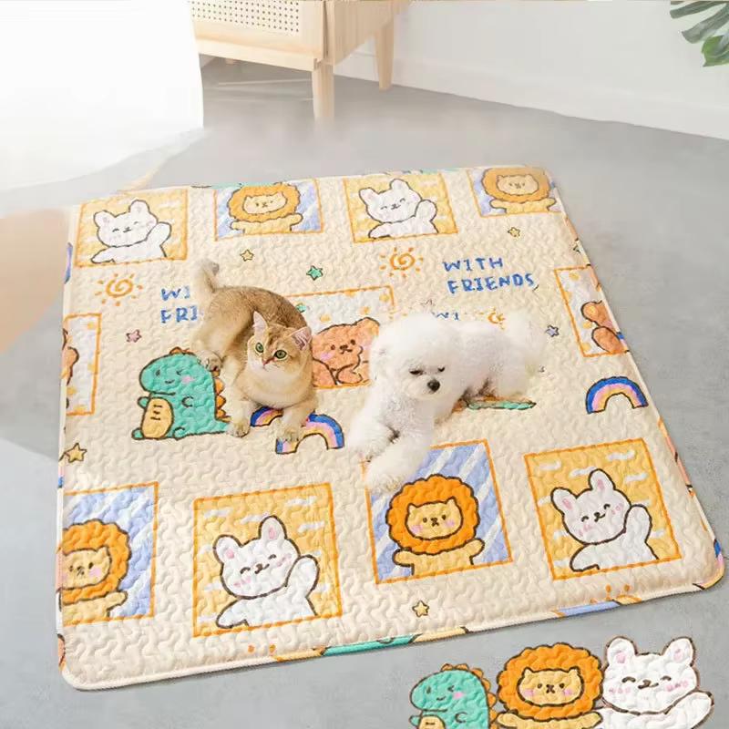 Alfombrillas para perros para pisos, jaula, corral, cama, cojín para gato, cachorro, reutilizable, lavable, entrenamiento, tapetes para orinar, tapetes de viaje para coche para perros — imagen 4