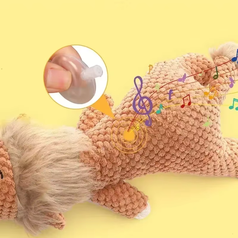 Juguetes para Perros Grandes: Plushies con Sonido y Textura de Piña Seguros para Masticar — imagen 4