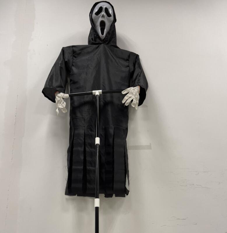 Creative Garden Ghostface Scarecrow Yard Hanging Scaring Scream Halloween Ghostface Scarecrow Decoration Repeller Bird — image 7