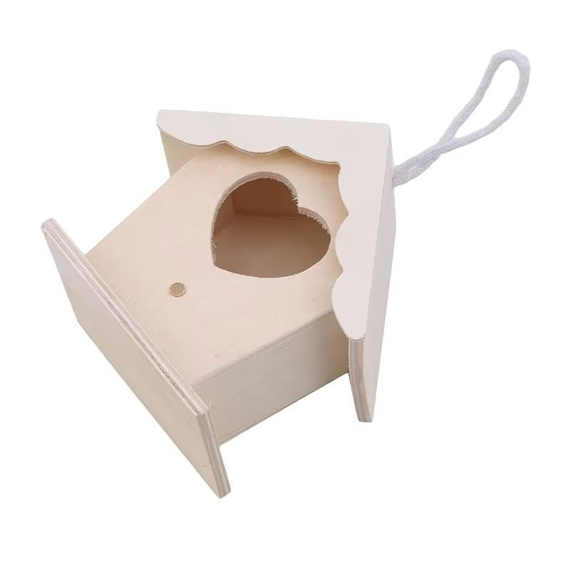 Caja de Pájaros para Jardín de Madera - Casa de Ave para Exterior con Cuerda de Colgar — imagen 4