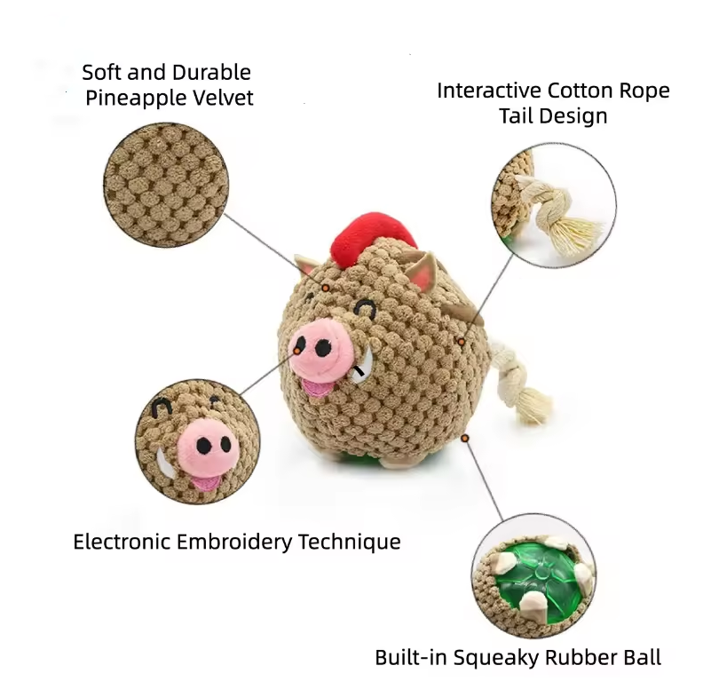 Juguetes interactivos para mascotas con pelotas de sonido y resistencia a mordiscos para entrenamiento canino — imagen 4