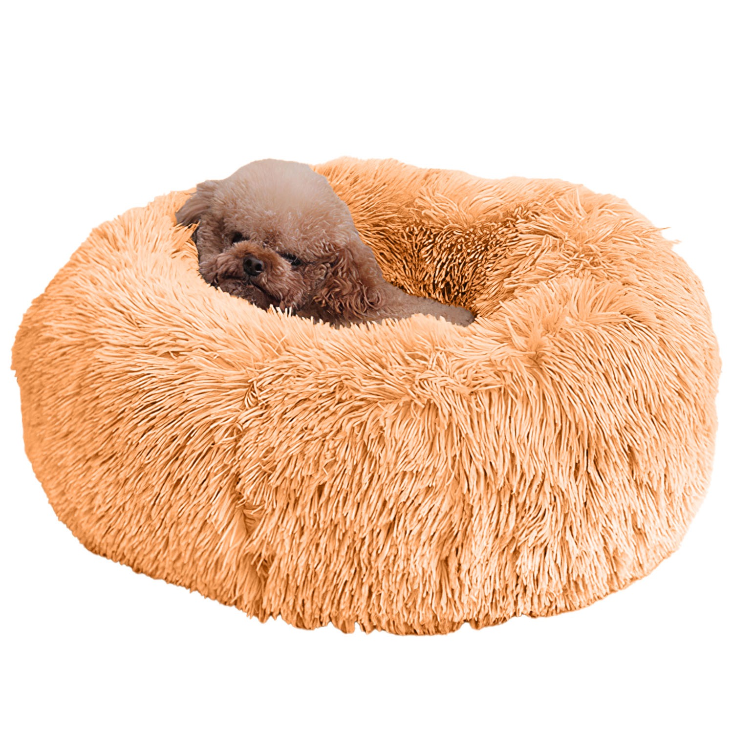 Cama de Pelo Suave para Perros y Gatos, Colchón Cálido Acogedor para Mascotas — imagen 2
