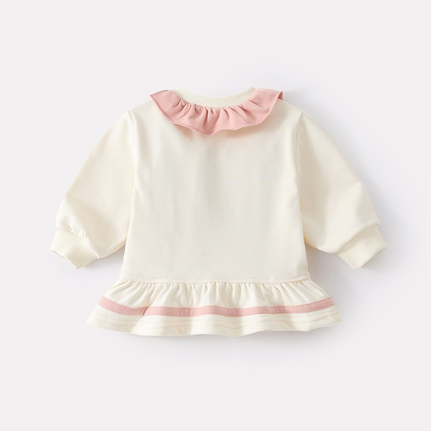 Cute Rabbit Long Sleeve Top for Baby Girls Sweet Cartoon Hoodie Sweatshirt — image 4