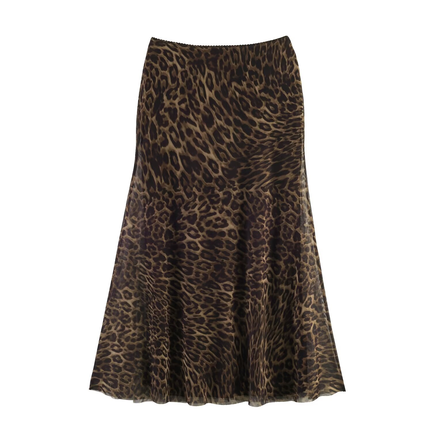 Light luxury animal print silk mesh skirt — image 2