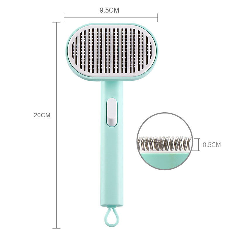 Pet comb, pet hair removal brush, cat and dog comb, automatic hair removal and beauty brush — image 6