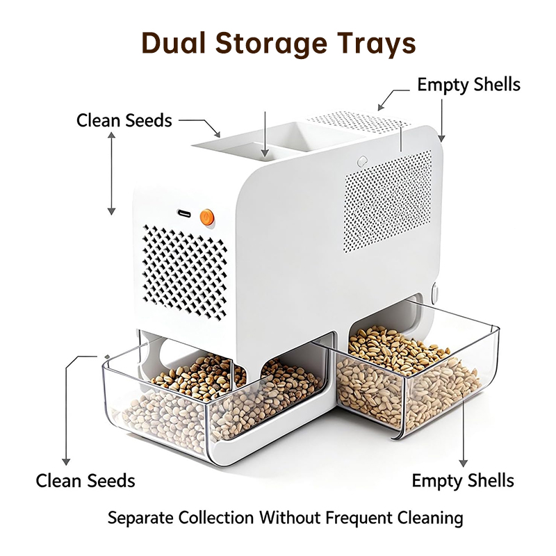 Electric Bird Seed Shell Remover – Adjustable Speed, Easy Clean Peeling Machine — image 5