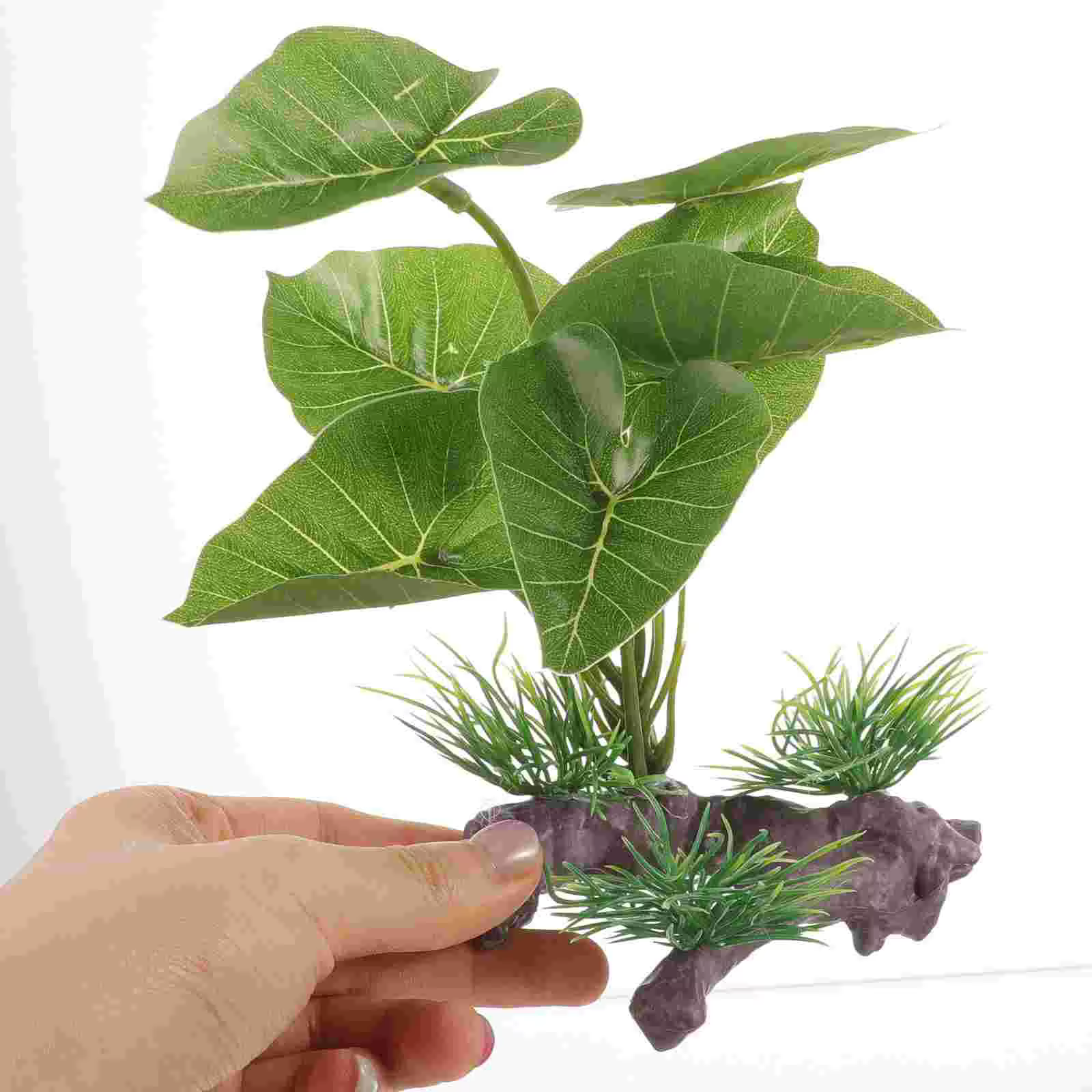 Planta Acuática Artificial de Simulación para Acuario, Planta Realista para Terrarios de Reptiles y Decoración de Pecera — imagen 4