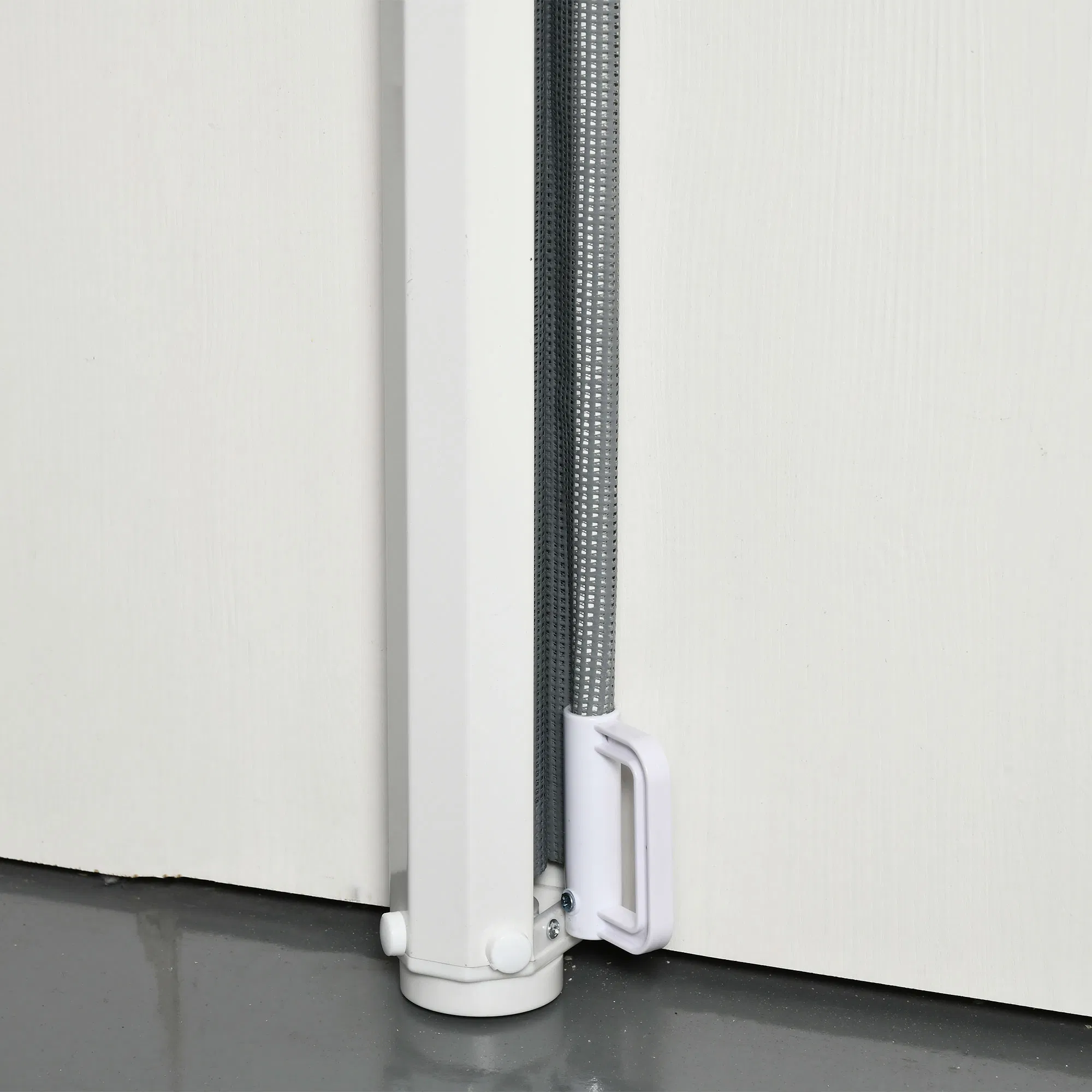 Retractable Pet Safety Barrier Gate, Flexible and Extensible for Stairways Doorways Hallways, Grey — image 3