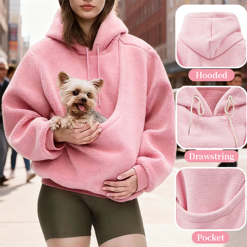 Chaquetón de Transporte para Mascotas, Mochila con Capucha para Perros y Gatos Pequeños, Sudadera Unisex para Compañeros de Cuatro Patas — imagen 10