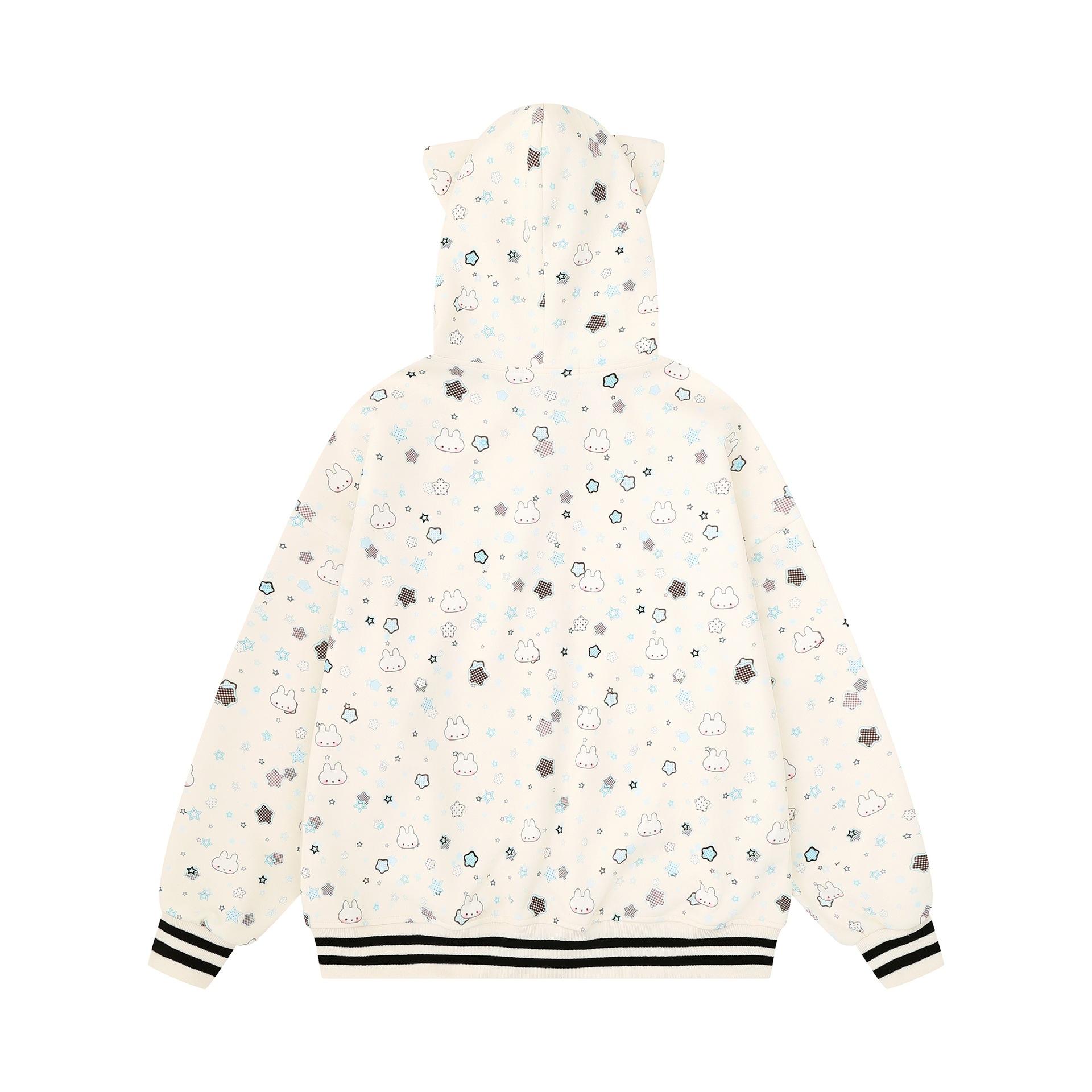 Full printed bunny design hoodie — image 5