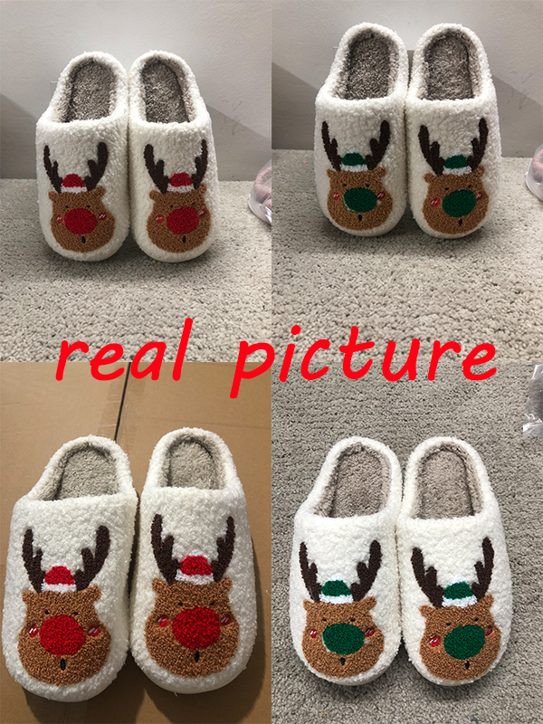 Zapatos de Navidad Botas para Casa Suaves y Acogedores Calzado para Dormitorio con Totém — imagen 5