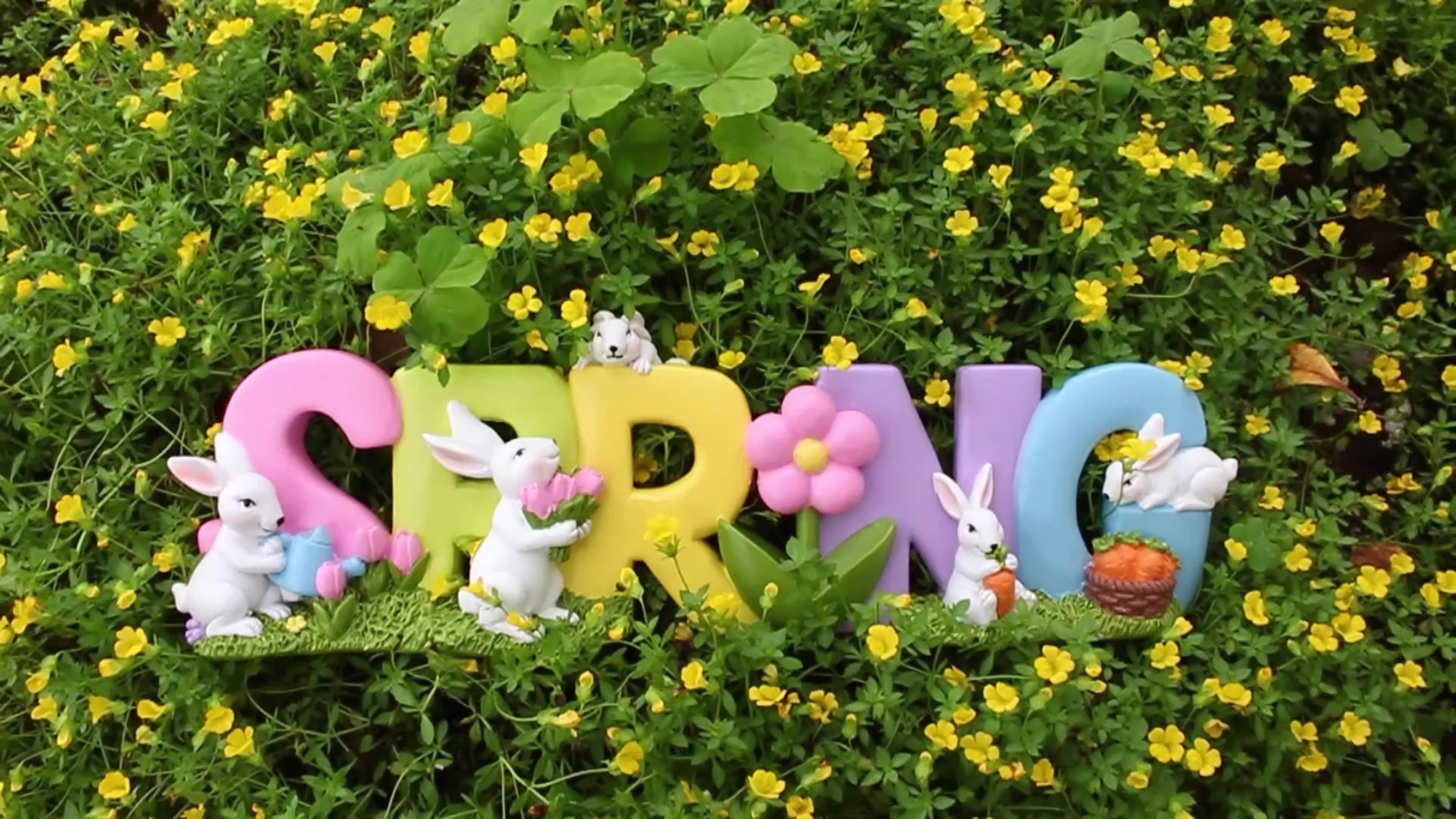 Cartas de letras creativas para conejos decoraciones jardín exterior — imagen 5