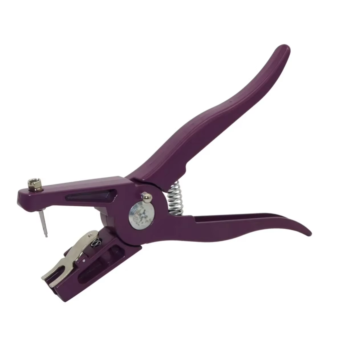 Sheep Cattle Aluminum Alloy Ear Tag Pliers Automatic Locking Buckle Ear Label Pliers 2 Needles Livestock Equipment Green/Purple — image 6