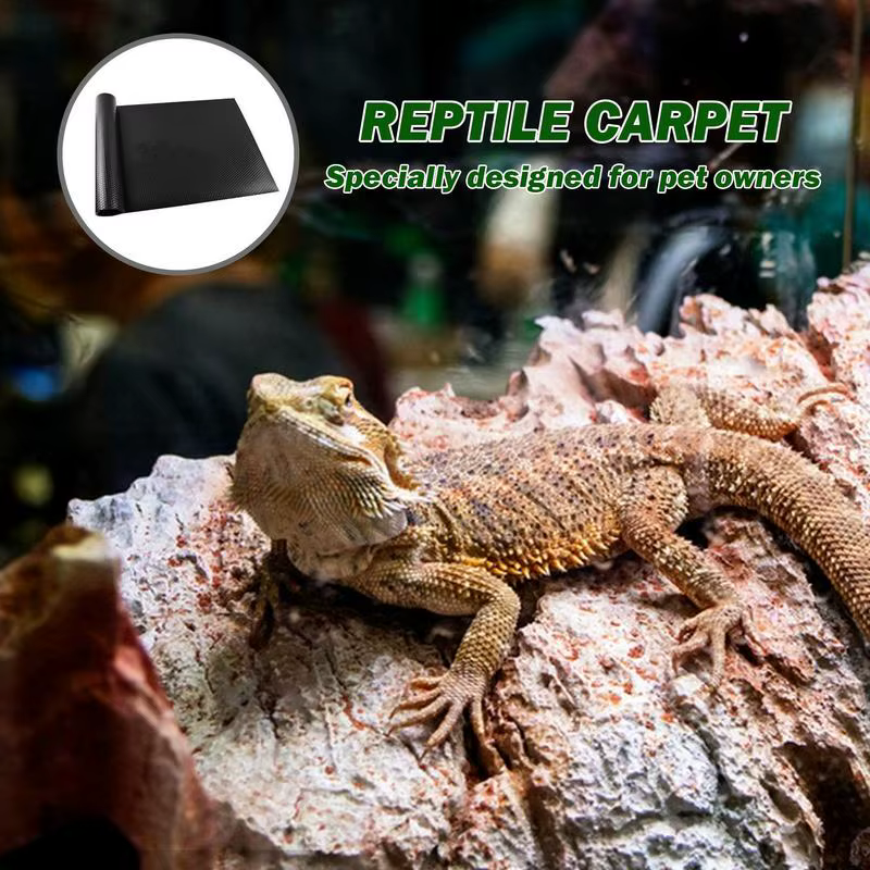Reptile Carpet Terrarium Liner Bedding Reptile Substrate Mat Safe And Comfortable Reptile Cage Mat For Snake Gecko Lizard — image 2