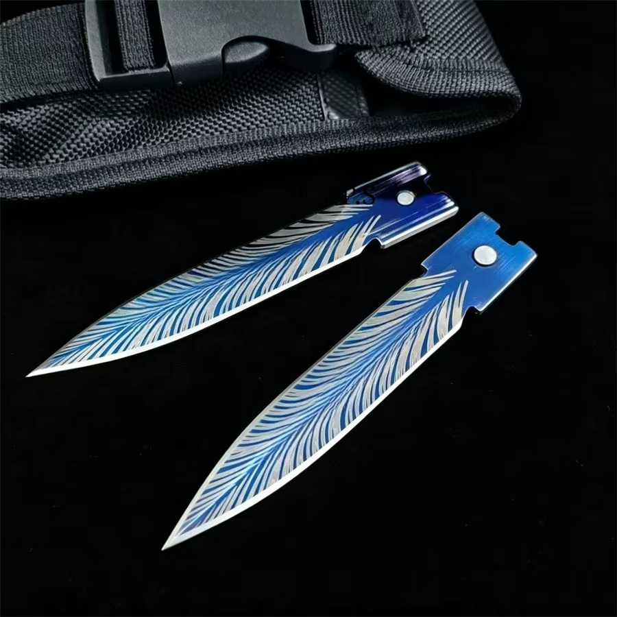 Blue Troodon Knife Outdoor Hunting Survival Tool Multifunctional Pocket Folding Knives with Nylon Sheath — image 5