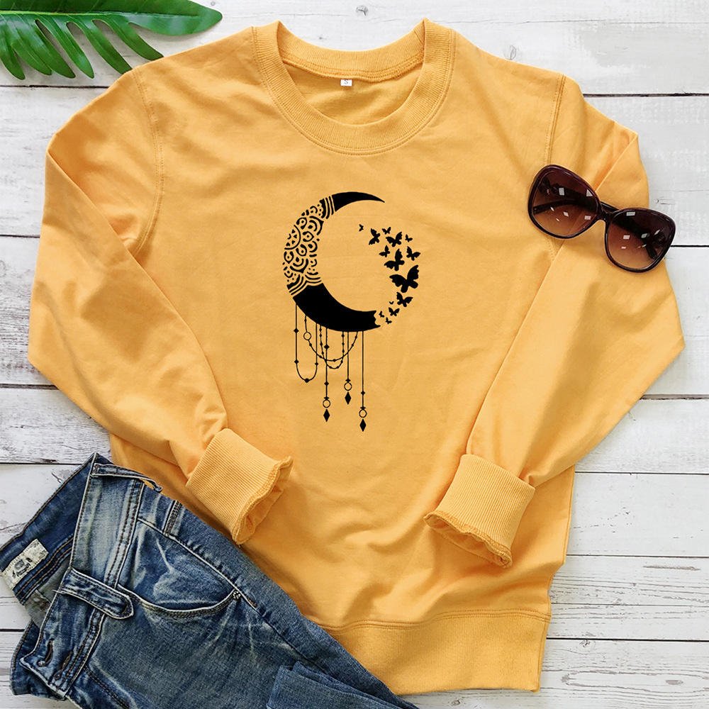 Moon Butterfly Printed Hoodie — image 5